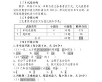 2023年河北省高職單招考試十類 和高職單招對(duì)口電子電工類、對(duì)口計(jì)算機(jī)類 文化素質(zhì)（數(shù)學(xué)）考試大綱